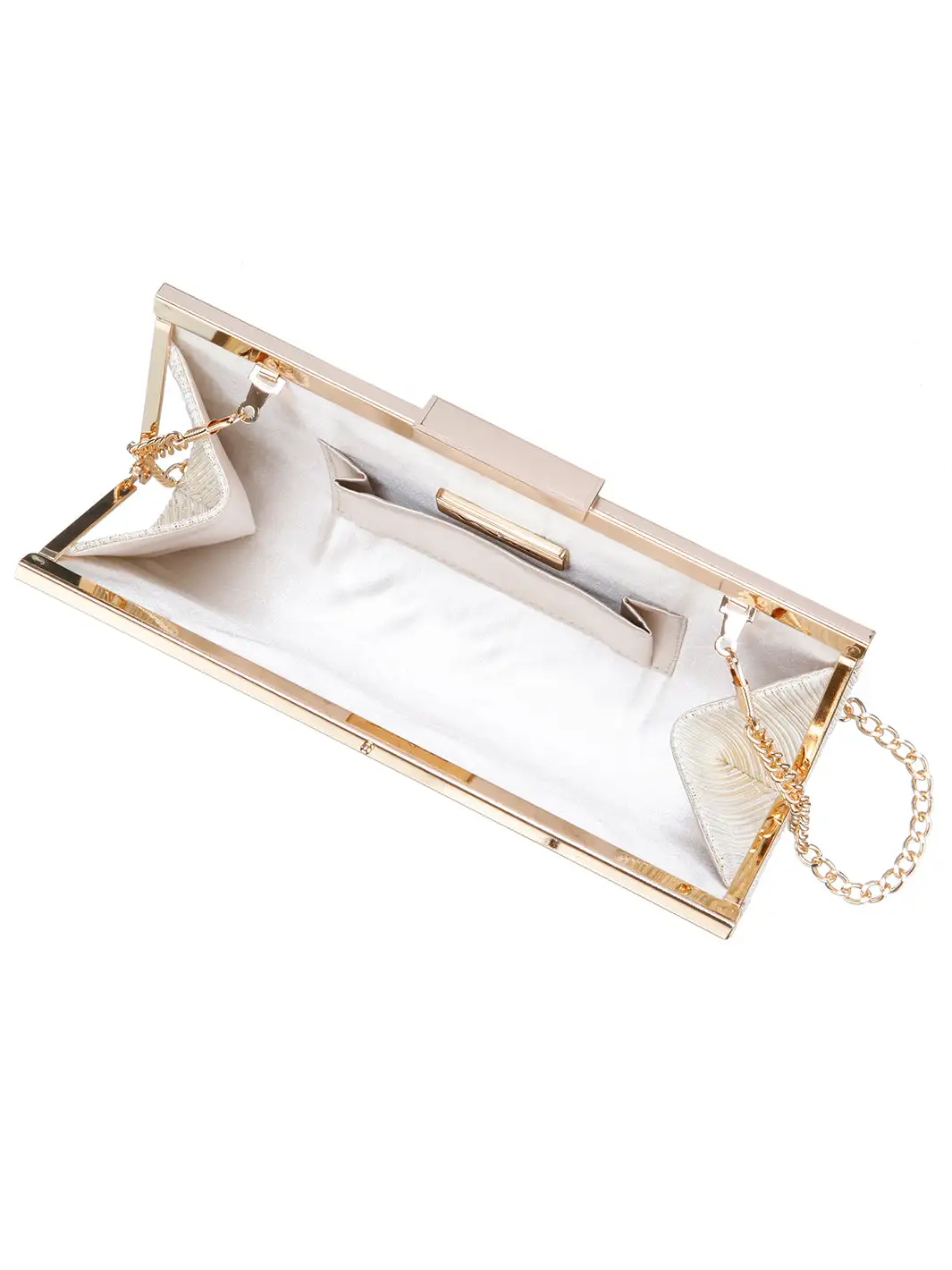 NINA Winslet Metallic Patterned Frame Clutch 7 NINA Winslet Metallic Patterned Frame Clutch - Image 5