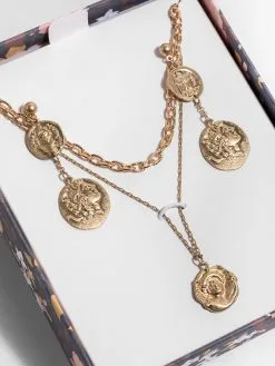 SAACHI Coin Necklace & Earring Set -Jewelry Accessories 612897 1761141 3 3657a08a 6b4c 41aa 8def 020972e78d70