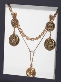 SAACHI Coin Necklace & Earring Set -Jewelry Accessories 612897 1761141 4 90469efa 2ac3 438d 8e9e 665dd249d846