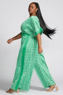 L&T Solid Border Printed Jumpsuit -Jewelry Accessories 6548c6a1 0b91 41d6 9498 ed95e0141d0a