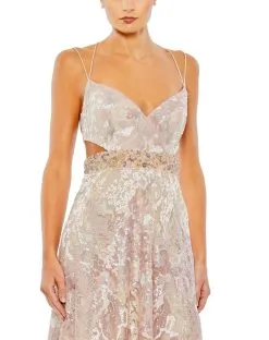 Mac Duggal Strappy Embellished A Line Gown -Jewelry Accessories 68051 1917574 3