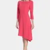 Donna Morgan Asymmetrical Hem Scuba Crepe Midi Dress -Jewelry Accessories 6cbe6651 0c7b 4bb2 8197 0f7219324a53
