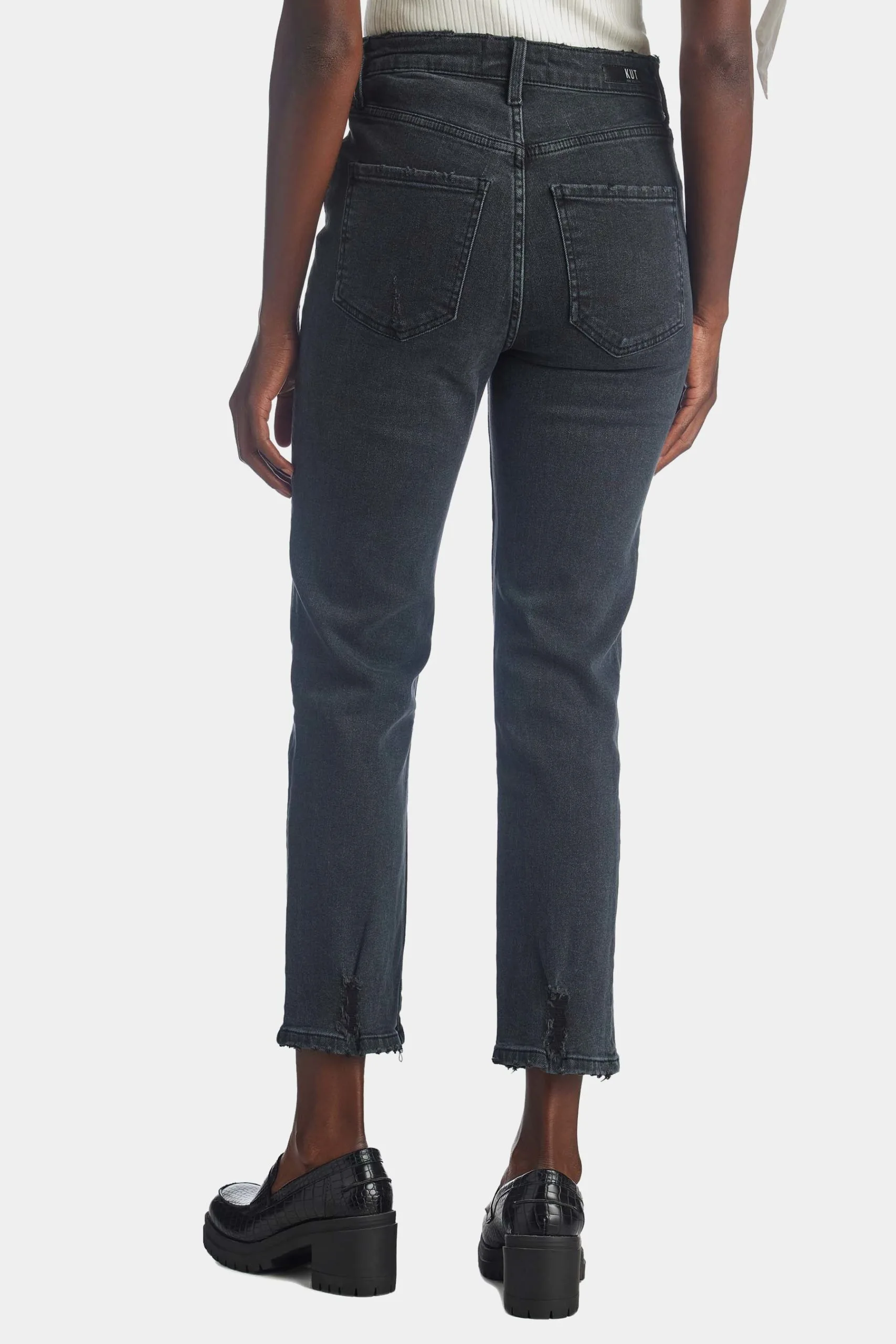 KUT From The Kloth Rosa High Rise Crop Straight Jean 8 KUT From The Kloth Rosa High Rise Crop Straight Jean - Image 6