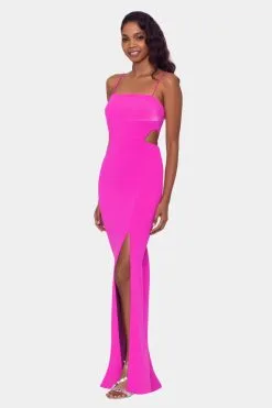 XSCAPE Scuba Crepe Cut Outs Gown -Jewelry Accessories 761907e0 7d33 4239 a99c 441a744b4a64