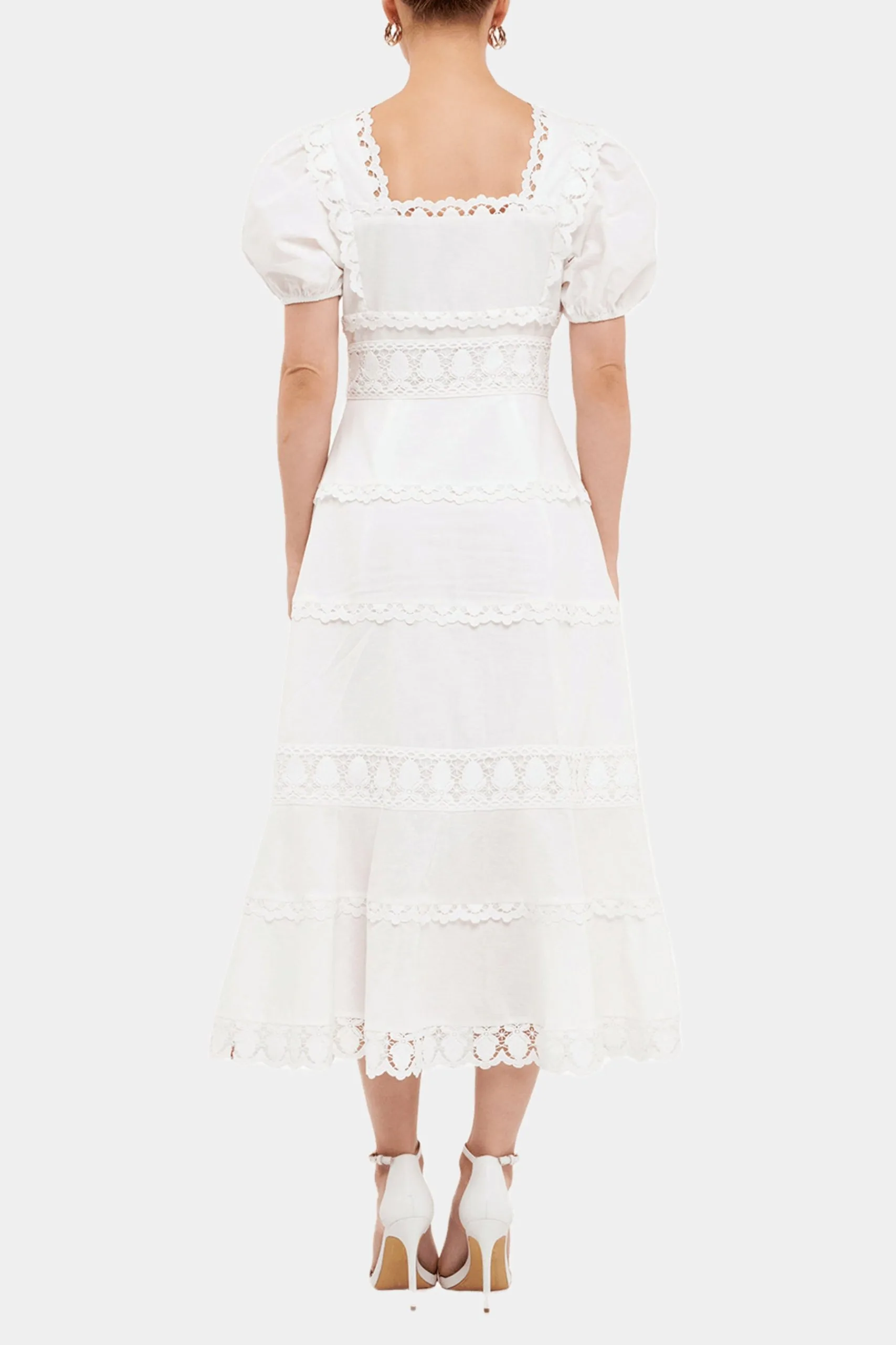 Endless Rose Multi Lace Linen Maxi Dress 6 Endless Rose Multi Lace Linen Maxi Dress - Image 4