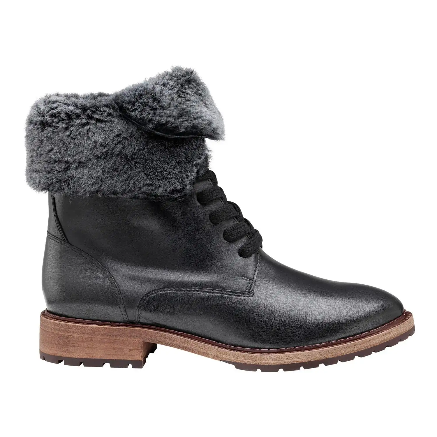 Johnston & Murphy Julie Shearling Lace-Up Boot 4 Johnston & Murphy Julie Shearling Lace-Up Boot - Image 2