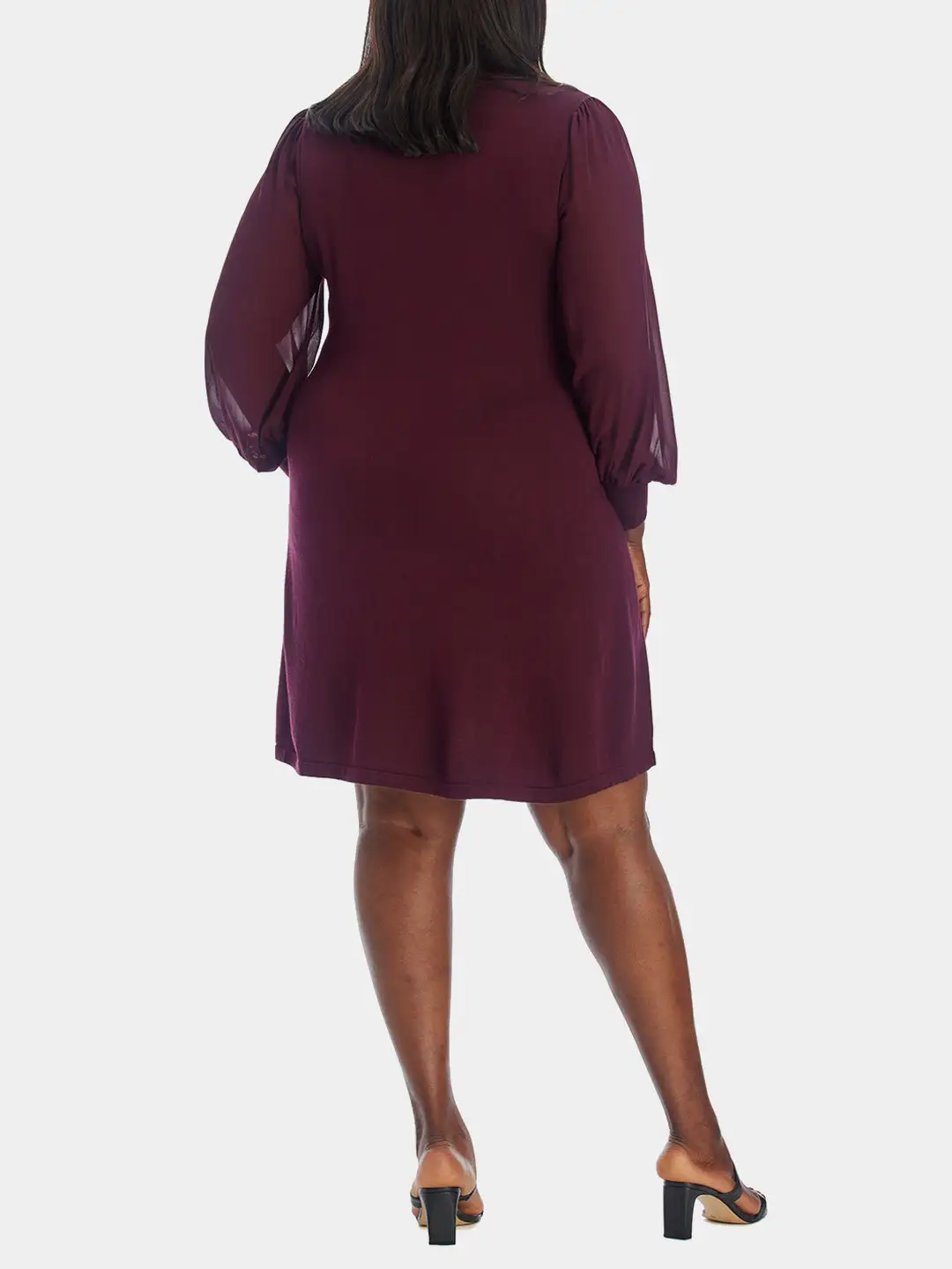 CeCe Long Sleeve A-Line Sweater Dress 6 CeCe Long Sleeve A-Line Sweater Dress - Image 4