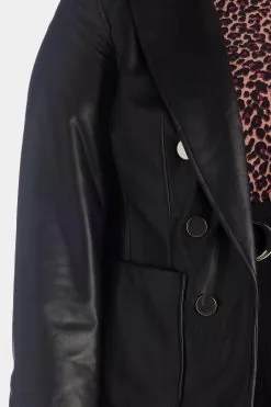 Anne Klein Vegan Leather Faux Double Breasted Jacket -Jewelry Accessories 7bd687e0 6b0f 4079 bb91 be56f4f51905