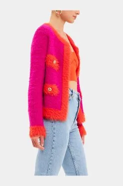Endless Rose Fuzzy Colorblock Cardigan -Jewelry Accessories 7fbf7ab2 6a8b 48c9 94ca 975e997a4f64