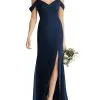 Social Bridesmaids Off-The-Shoulder Criss Cross Bodice Trumpet Gown -Jewelry Accessories 8193 3 1755358 1