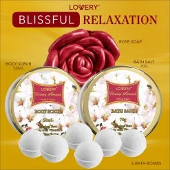 Lovery Honey Almond Bath & Body Spa Bag 14-Piece Set -Jewelry Accessories 81ed2fb7 9eb5 45b5 a79c c6bbdae4df0b