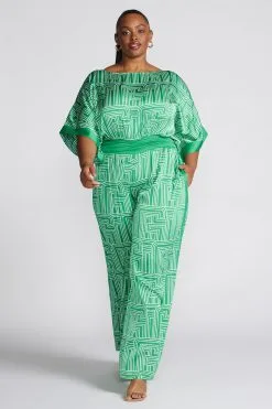 L&T Solid Border Printed Jumpsuit -Jewelry Accessories 8384d82e 7f0f 4154 926b 4ed6fbeabae5