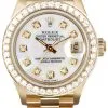 Rolex Presidential Mother Of Pearl Diamond Dial And Bezel Watch