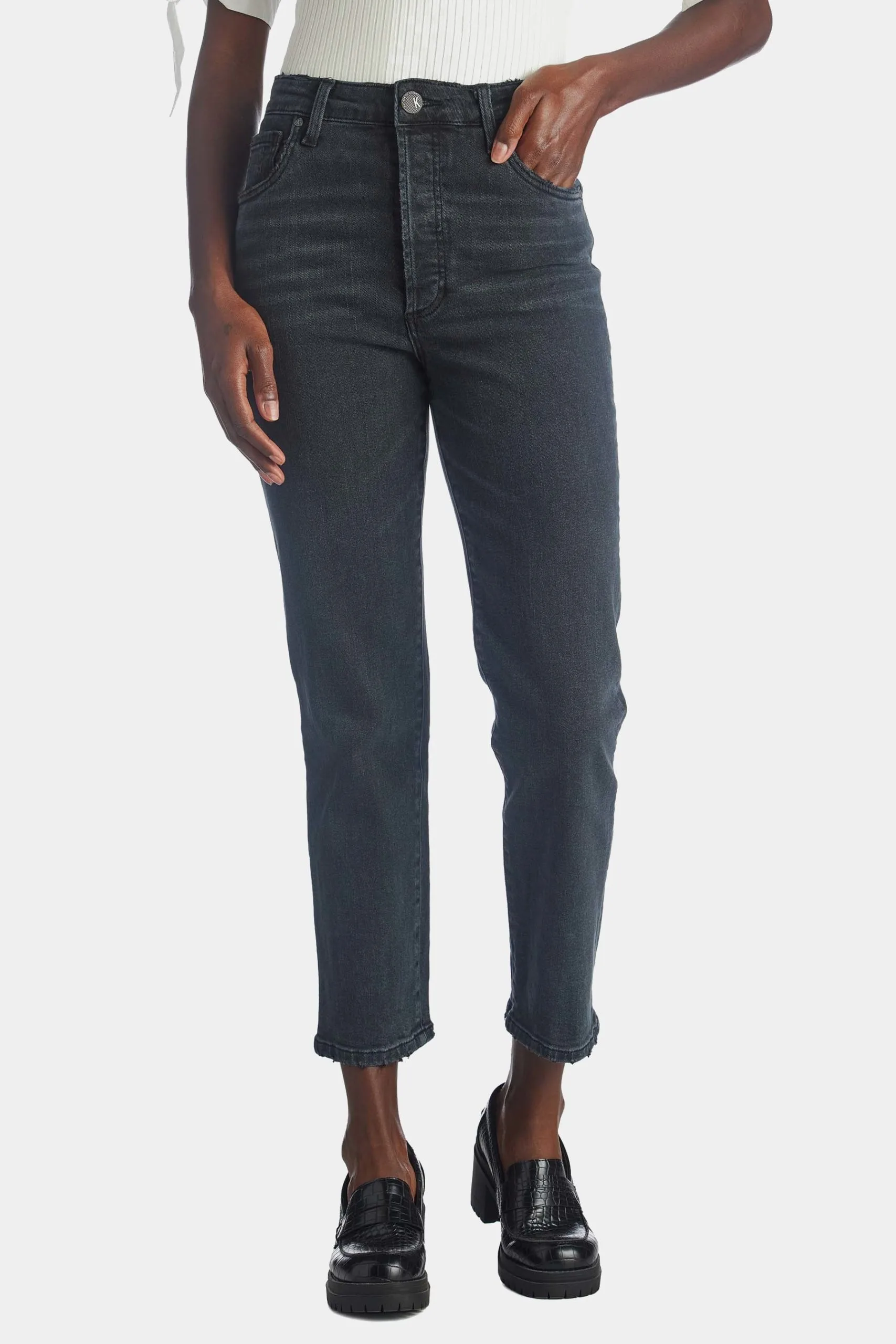 KUT From The Kloth Rosa High Rise Crop Straight Jean 5 KUT From The Kloth Rosa High Rise Crop Straight Jean - Image 3
