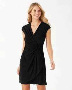 Tommy Bahama Clara Short Sleeve Faux Wrap Dress -Jewelry Accessories 8b470f11 d521 4853 9540 c4c58a8edba8