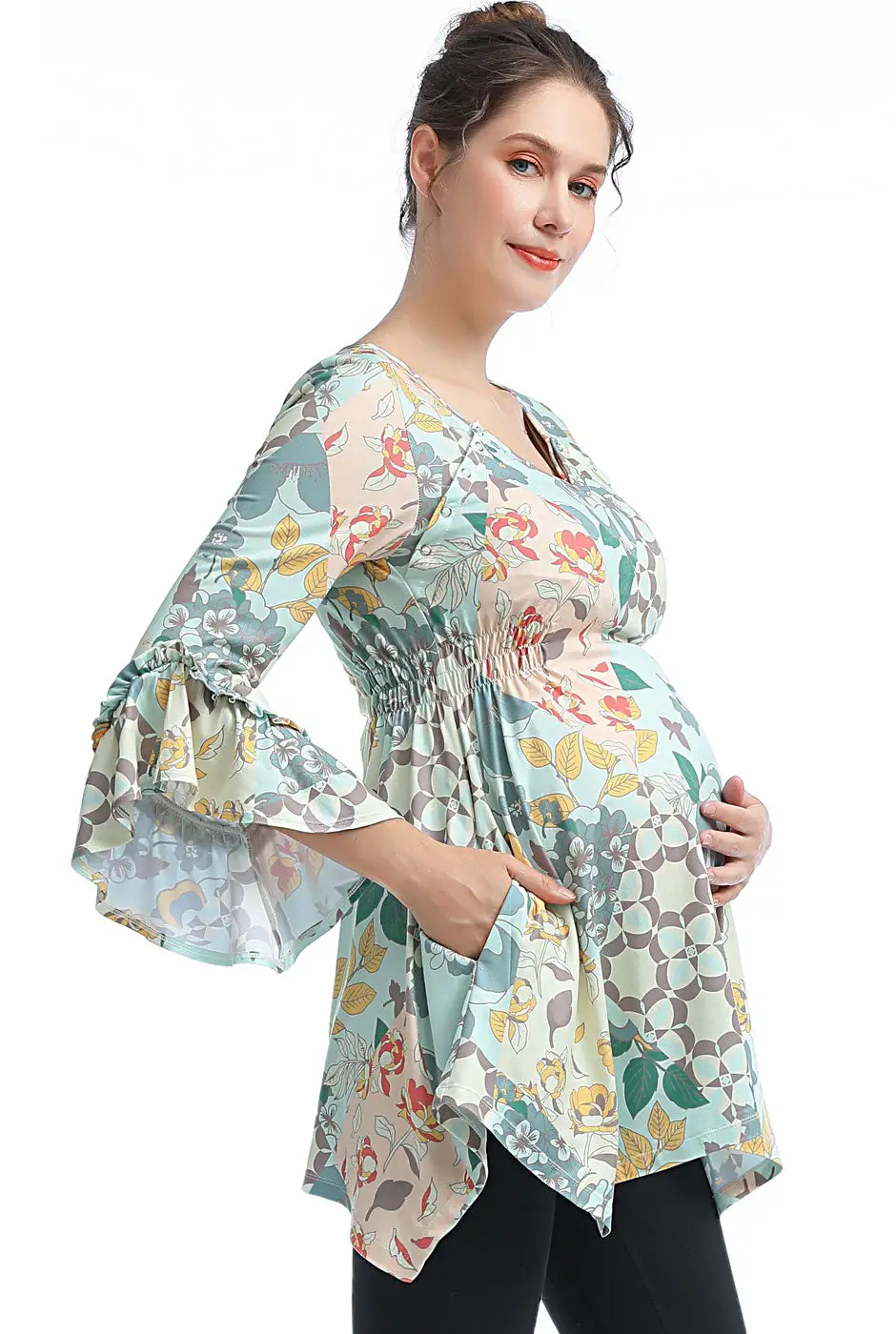 Kimi + Kai Sue Maternity/Nursing A-Line Tunic 4 Kimi + Kai Sue Maternity/Nursing A-Line Tunic - Image 2