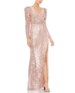 Mac Duggal Wrap Gown -Jewelry Accessories 93549 1755358 4
