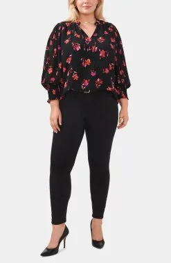 Vince Camuto Pleated Sleeve Smocked Detail Blouse -Jewelry Accessories 951dd90a 5f3a 4221 9ec7 6706cc84f3bc