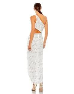 Mac Duggal Beaded One Shoulder Cut Out Gown -Jewelry Accessories 95bc3028 3cdb 4b45 ad61 cc44b0b11819