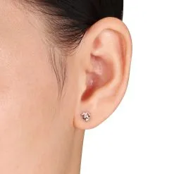 Julianna B Morganite Heart Stud Earrings -Jewelry Accessories 98248484 4f6f 4f26 8f9e 071993a3d51b