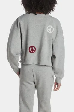 Vintage Havana Peace Sign Patch Crop Crew -Jewelry Accessories 98f78636 7b07 4959 ba6f 6332b9ef76cd