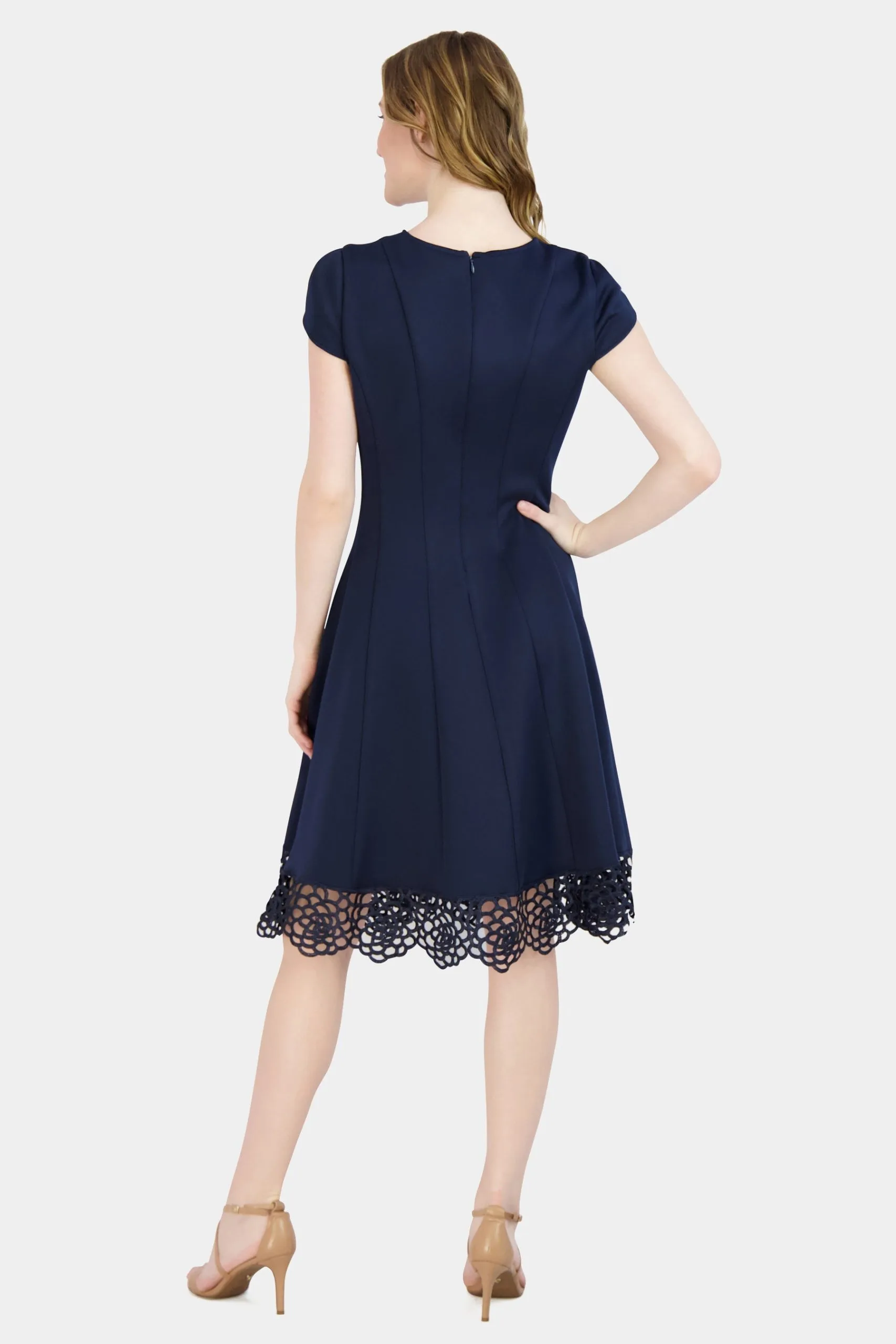 Donna Ricco Tulip Sleeve Fit And Flare Dress 4 Donna Ricco Tulip Sleeve Fit And Flare Dress - Image 2