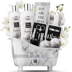 Lovery White Orchid Bath & Body Self Care 20-Piece Basket 23 Lovery White Orchid Bath & Body Self Care 20-Piece Basket -Jewelry Accessories 9b36e44e 7c71 436f a813 9005ecb89e44