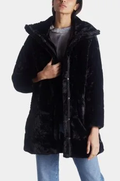 NVLT Short Pile Faux Fur Puffer