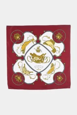 Hermès Springs Silk Scarf