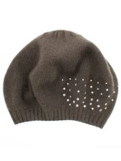 Portolano Cashmere Beret With Crystals -Jewelry Accessories 9feb50dd aa14 4226 8ab8 48c486210919