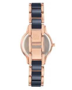 Anne Klein Premium Crystal Accented Ceramic Bracelet Watch -Jewelry Accessories AK 3344NVRG 1761141 3