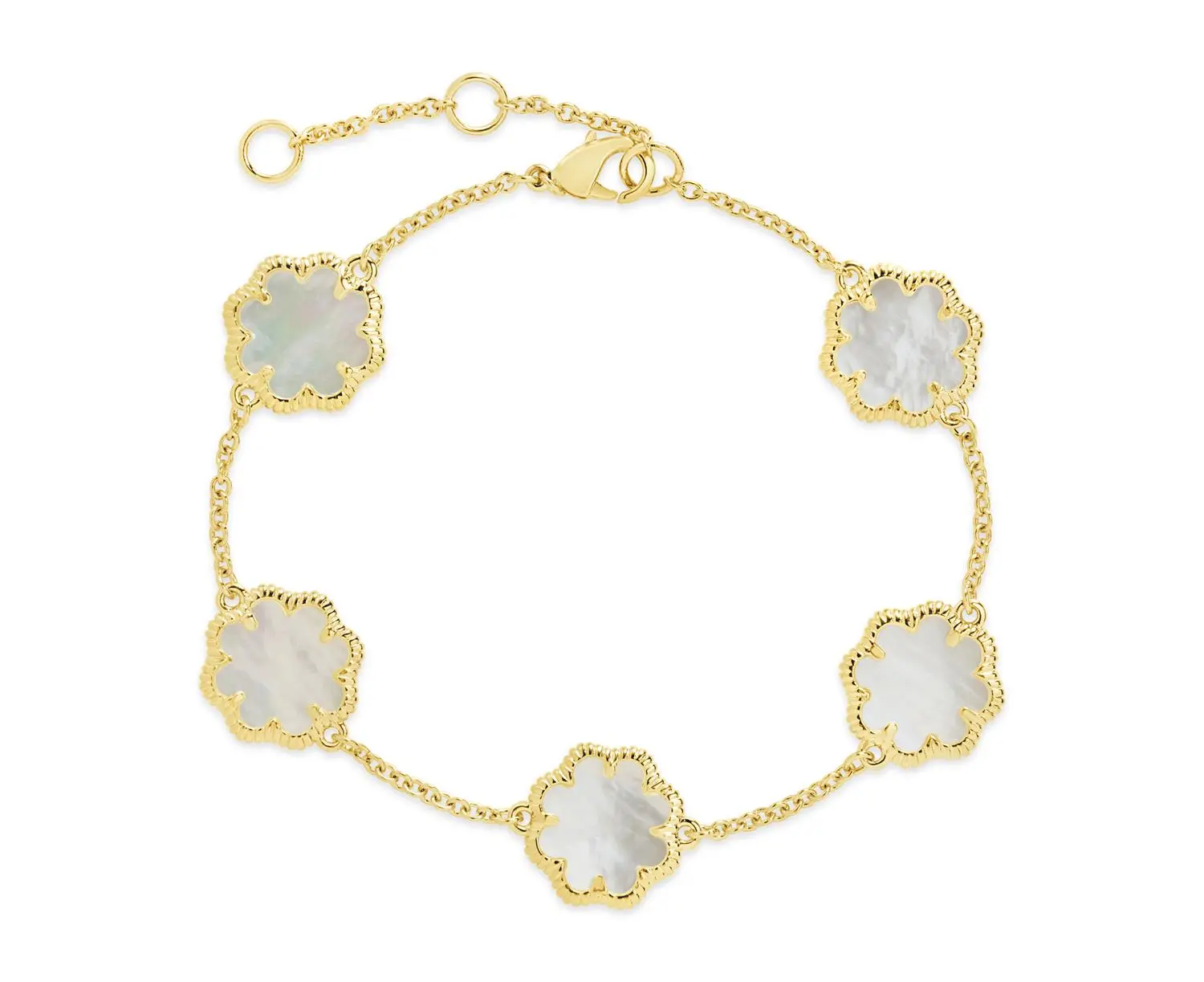 Sterling Forever Rose Clover Station Bracelet 14 Sterling Forever Rose Clover Station Bracelet - Image 12