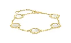 Sterling Forever Rose Clover Station Bracelet 20 Sterling Forever Rose Clover Station Bracelet -Jewelry Accessories B1OTB0863CL 2001488 7