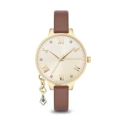 BCBGMAXAZRIA Crystal Charm Thin Leather Strap Watch 20 BCBGMAXAZRIA Crystal Charm Thin Leather Strap Watch -Jewelry Accessories BAWLA21333 1847845 4