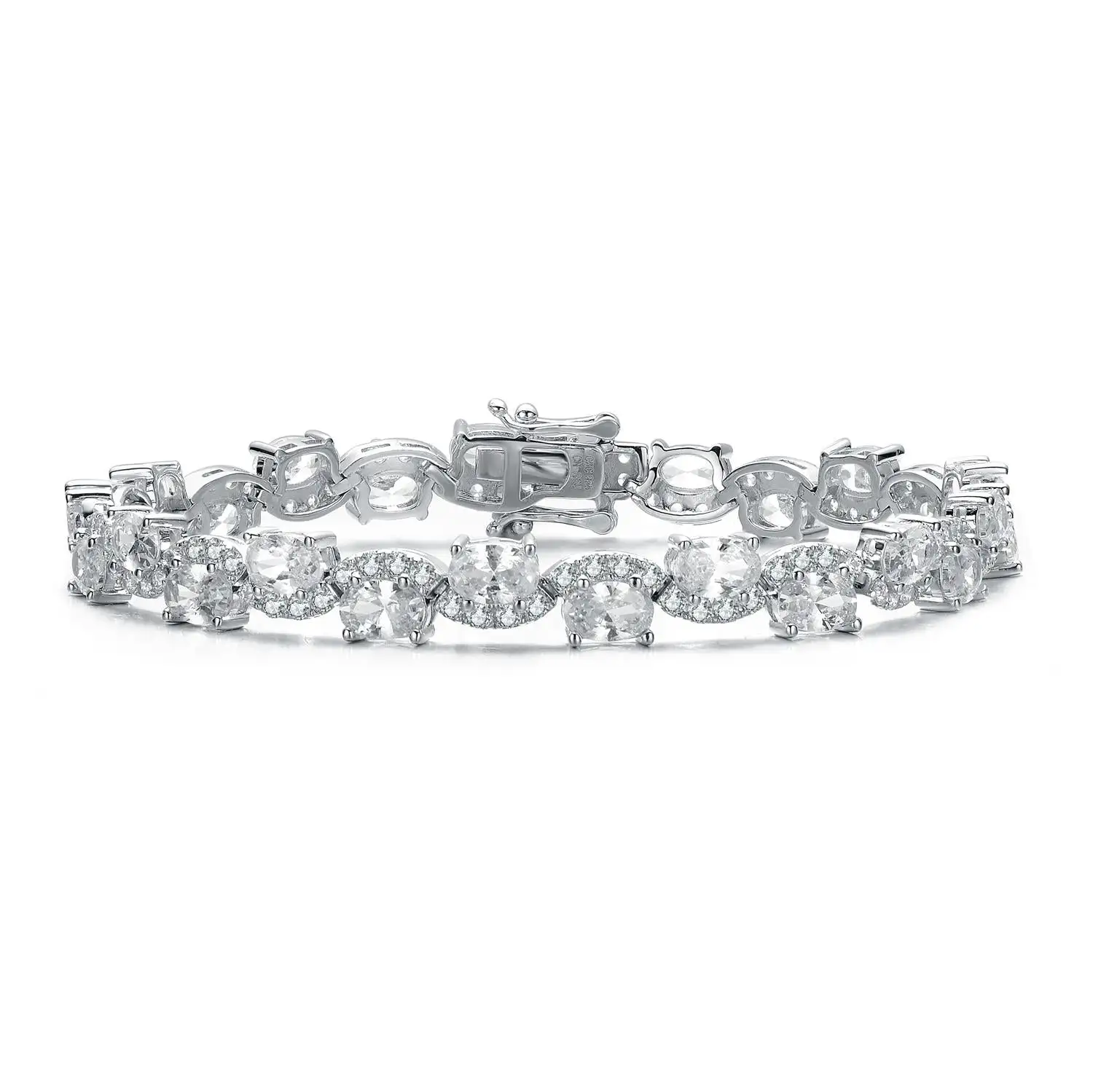Genevive Clear Cubic Zirconia Tennis Bracelet 3 Genevive Clear Cubic Zirconia Tennis Bracelet