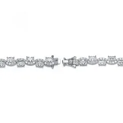Genevive Clear Cubic Zirconia Tennis Bracelet 8 Genevive Clear Cubic Zirconia Tennis Bracelet -Jewelry Accessories CN53182 1919482 2