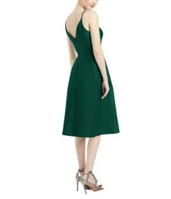 Alfred Sung Draped Faux Wrap Cocktail Dress With Pockets 20 Alfred Sung Draped Faux Wrap Cocktail Dress With Pockets -Jewelry Accessories D777 1755358 8