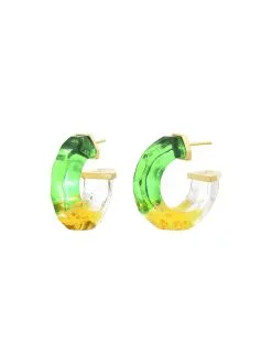 Gold & Honey Tie Dye Huggie Hoop Earrings 24 Gold & Honey Tie Dye Huggie Hoop Earrings -Jewelry Accessories E1347 1761141 6 a9b9b0b8 6fff 4946 a8ed ee97ecf19bcc