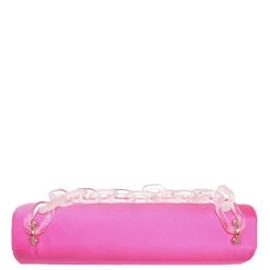 NINA Lucite Chain Clutch -Jewelry Accessories ENCORE E Neon Lime 1943994 23