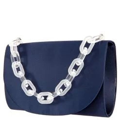 NINA Lucite Chain Clutch -Jewelry Accessories ENCORE E Neon Lime 1943994 8