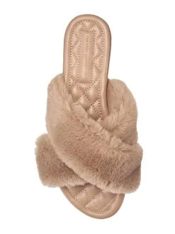 French Connection Sege Furry Criss Cross Flat Sandal -Jewelry Accessories FC SEGE 1753773 8