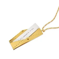 Fortune & Frame Envelope Fortune Locket Necklace -Jewelry Accessories FL ENV G 1761141 3