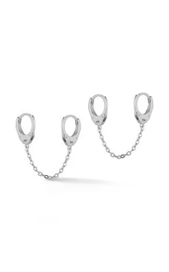 Glaze Double Piercing Huggie Earrings -Jewelry Accessories GLAZE4023 1761141 3