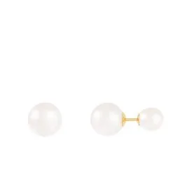 Splendid Pearls 14k Yellow Gold 6-6.5mm, 9-9.5mm Pearl Earrings -Jewelry Accessories HOF 58WW 1761251 4