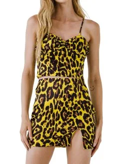 Endless Rose Animal Print Tank Top