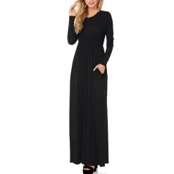 Hybrid & Company Long Sleeve Casual Maxi Dress -Jewelry Accessories KDR47788 1852612 15