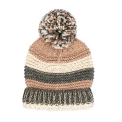 San Diego Hat Company Stripe Beanie With Pom -Jewelry Accessories KNH2040OSMLT 1763857 2 44839ce2 b44a 4be9 8df4 7291344d3b55