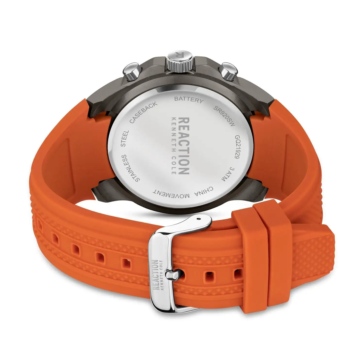 Reaction Kenneth Cole 48mm Three Subdial Silicone Strap Watch 9 Reaction Kenneth Cole 48mm Three Subdial Silicone Strap Watch - Image 7