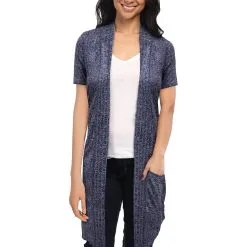 Hybrid & Company Short Sleeve Open-Front Cardigan -Jewelry Accessories KSKW31128 1895569 11 1441345b 0317 4779 95fe 5c6dcaaed97e