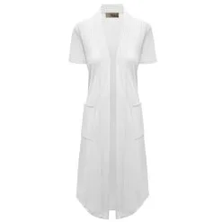 Hybrid & Company Short Sleeve Open-Front Cardigan -Jewelry Accessories KSKW31128 1895569 13 006f920b 0c71 4ef7 92ca fe7e6f29990c